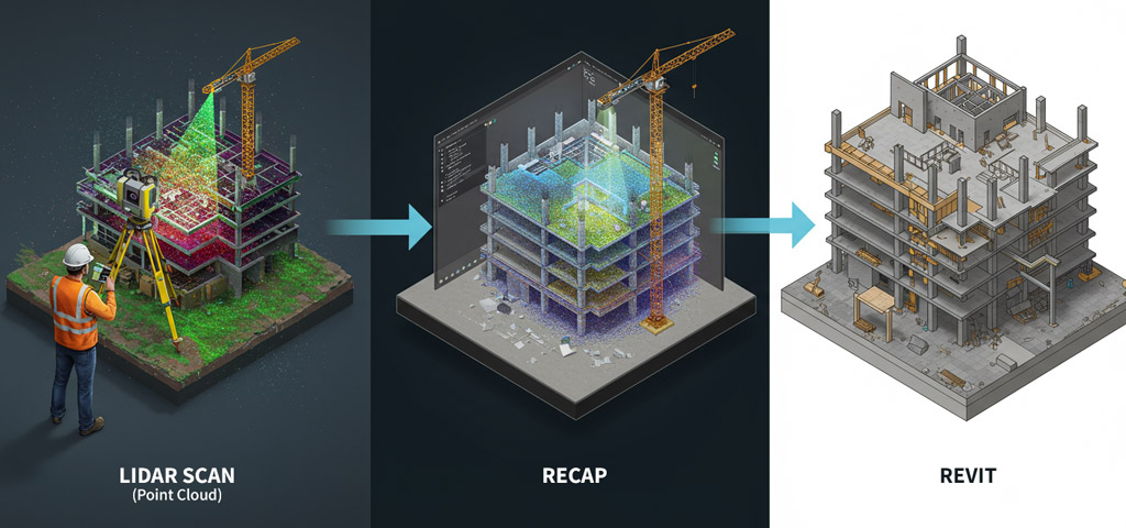 Quy trình Scan to BIM chi tiết