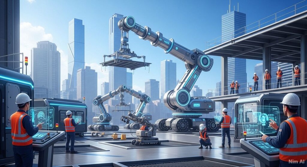  Khám phá tương lai robot xây dựng, robot công nghiệp và cobots trong ngành xây dựng Việt Nam. 