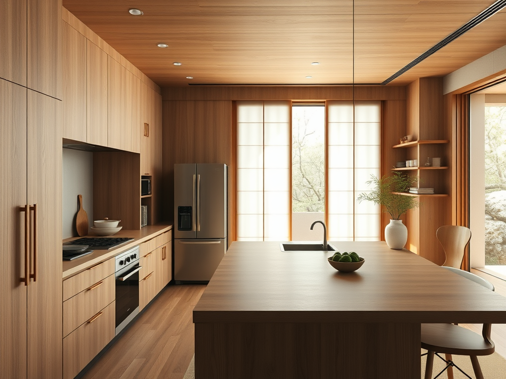 Thiết Kế Phòng Bếp Phong Cách Nhật Bản Hiện Đại: Nơi Tinh Hoa Giao Thoa Tiện Nghi 2 Giới thiệu: Nét tinh hoa trong thiết kế bếp Nhật Bản hiện đại