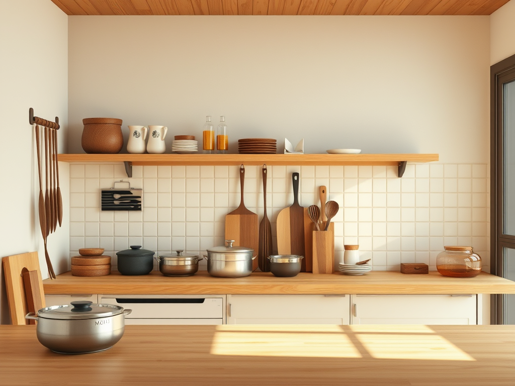 Thiết Kế Phòng Bếp Phong Cách Nhật Bản Hiện Đại: Nơi Tinh Hoa Giao Thoa Tiện Nghi 3 Sự tối giản và tinh gọn (Minimalism)