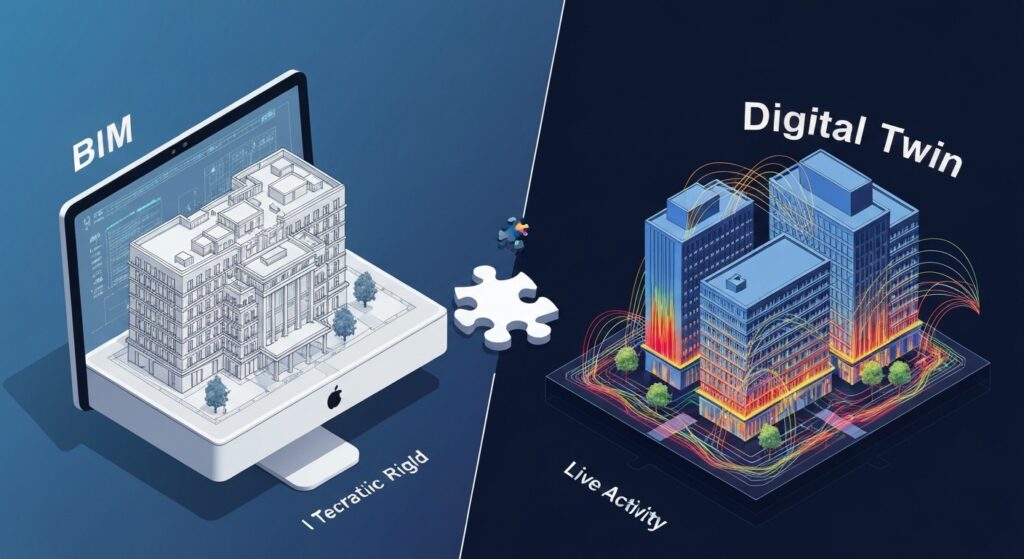Thách thức tích hợp BIM và Digital Twin 1 Tại sao tích hợp BIM và Digital Twin lại khó "chung sống" như vậy?